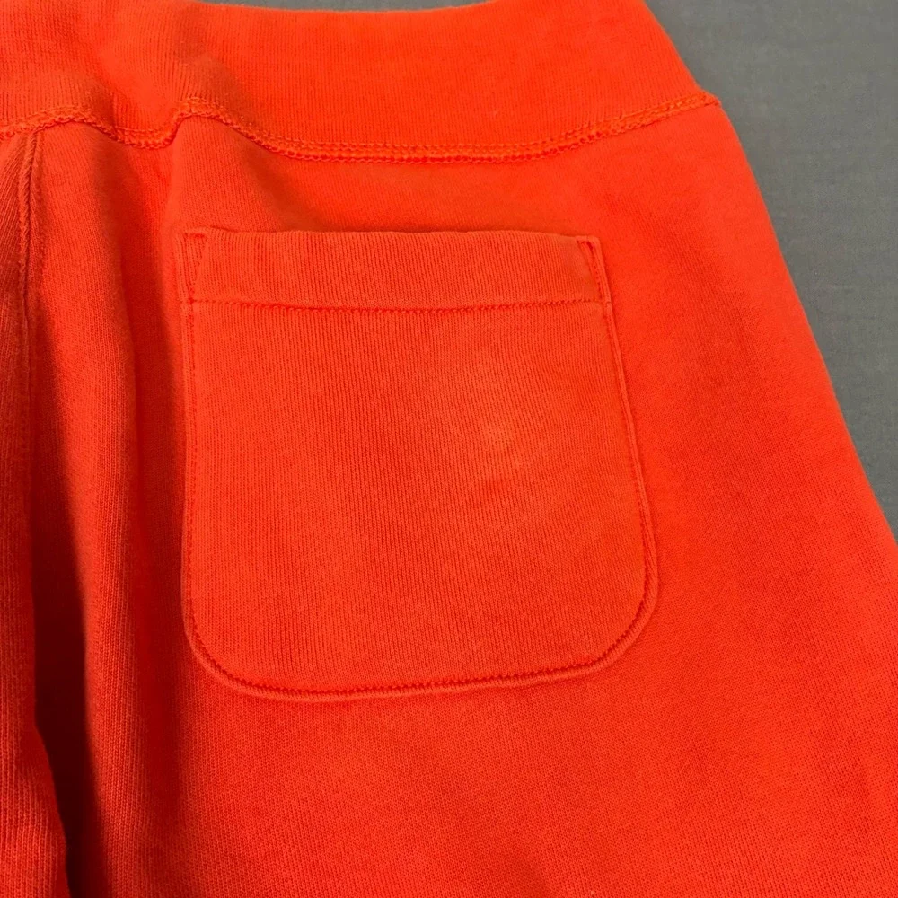 Polo Ralph Lauren Red Fleece Jogger Sweatpants Men's Size Large Open Hem